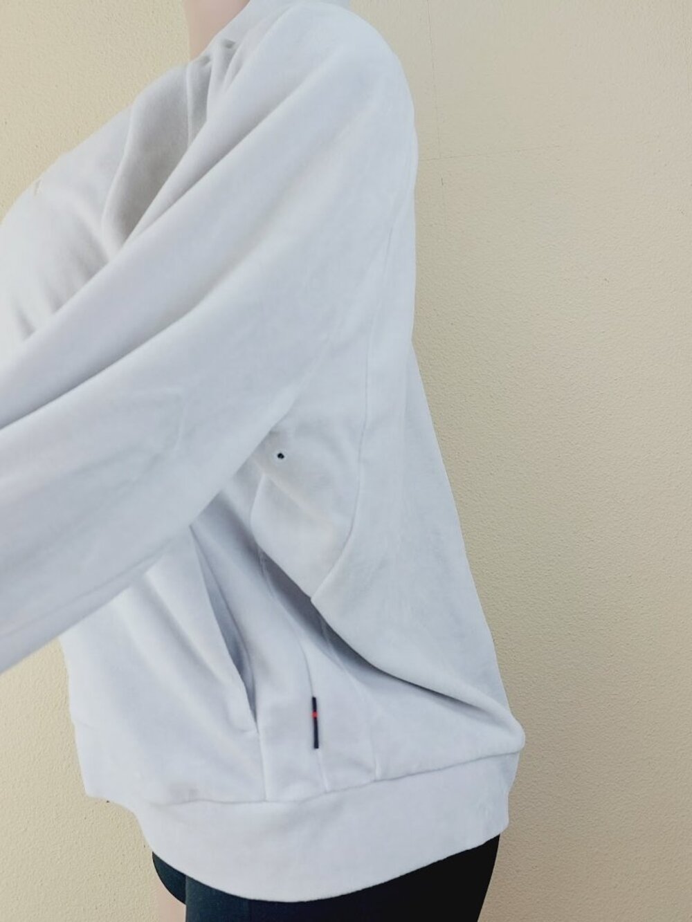 Jordan Women's Off-White Classic Sailor Neck Sports Fleece Jacket Size XL - Picture 5 of 12